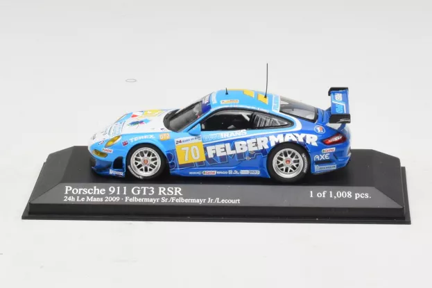 Minichamps Porsche 911 997 Gt3 Rsr Team Imsa Performance Matmut N 70 24h Le Mans 2009 M.lecourt H.felbermayr Sr. H.felbermayr Jr. 1:43 400096970